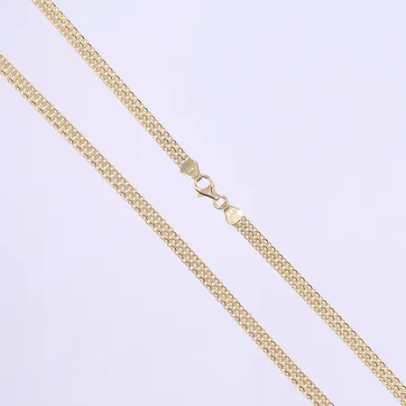 Halskedja X-länk GHA längd 45 bredd 4mm 18K Vikt: 8,5 g