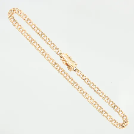 Armband Bismarck, längd: 18,5cm, bredd: 3,1mm, 18K  Vikt: 3,8 g