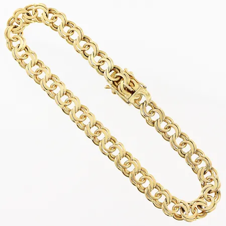 Armband Bismarck 20cm, bredd 7mm, 18K Vikt: 16,9 g