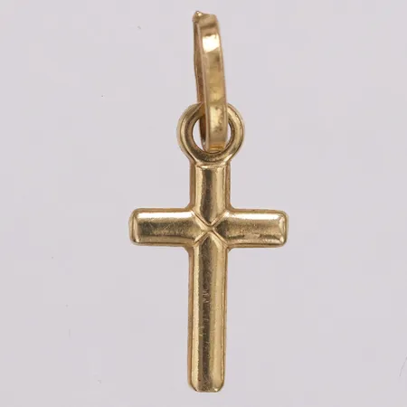 Hänge kors, 20mm, 18K  Vikt: 0,8 g