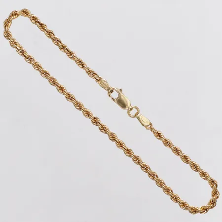 Armband Cordell, 19cm, bredd 2,5mm, italienska stämplar, defekt i länk, 18K  Vikt: 2,2 g