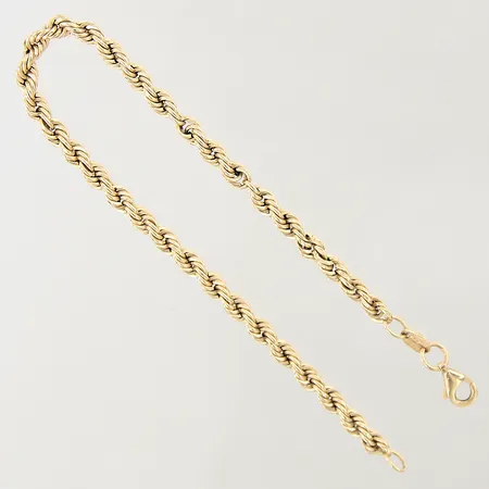 Armband Cordell, längd 19,5cm, bredd 3,7mm, skadad länk, 18K Vikt: 3,6 g