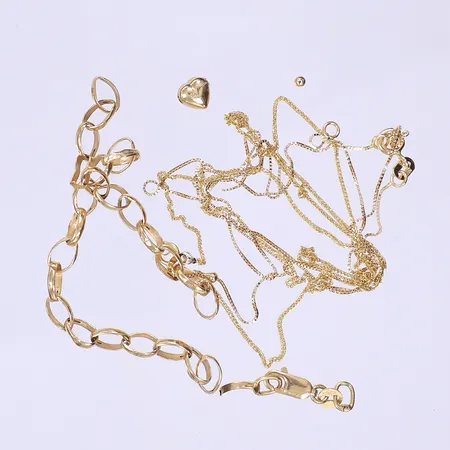 Diverse guld defekt 18K Vikt: 5,3 g