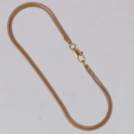 Armband Rävsvans, längd 19cm, bredd 2,8mm, 18K Vikt: 3,9 g