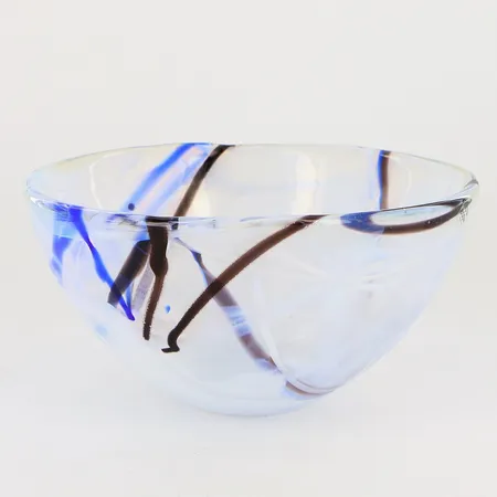 Skål Contrast Kosta Boda, Anna Ehrner, höjd 8cm, Ø15,5cm, etikettmärkt  Skickas med paket.