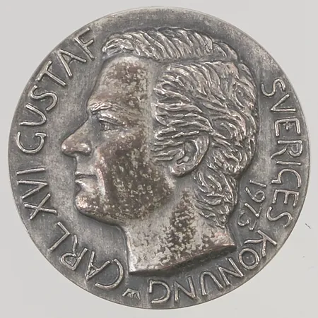 Minnesmynt, Carl XVI Gustaf, etui, 999/1000 Finsilver 48,3g.