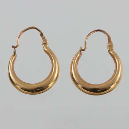 Örhängen paret creol 18k,höjd ca 21 mm. Vikt: 1,7 g