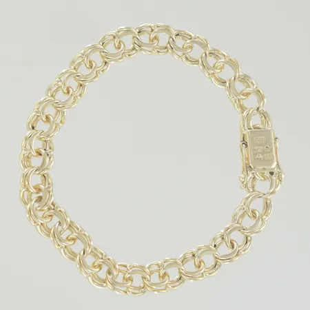 Armband bismark, längd 20,5 cm, bredd 8,8 mm, 18K Vikt: 30,4 g