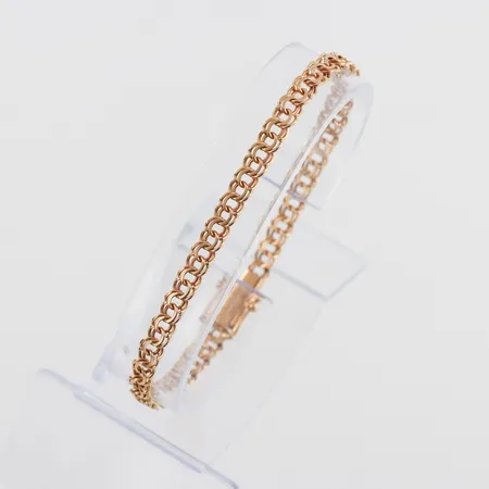 Armband 18k Bismarck,Älvdalssilver AB,längd ca 18.5 cm. Vikt: 7,1 g