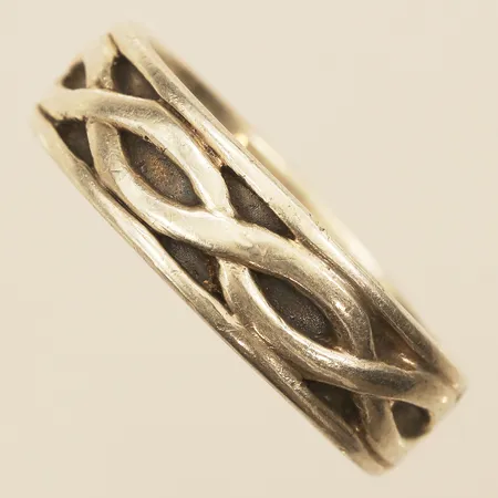 Ring, stl ca 25, bredd 8,4mmm, 925/1000 silver  Vikt: 12,7 g
