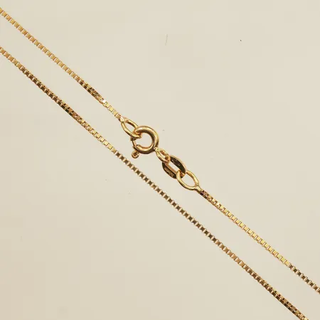 Kedja Venezia, längd 40cm, bredd 0,8mm, 18K  Vikt: 2,3 g