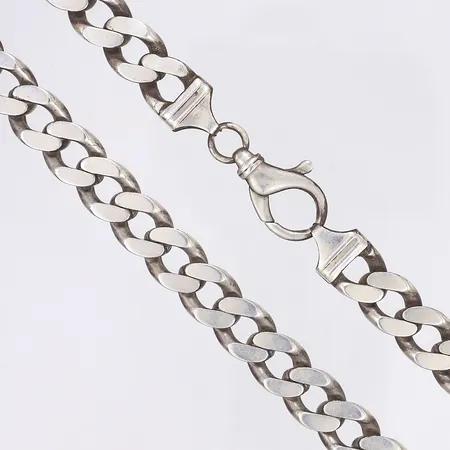 Halskedja pansar längd 53cm bredd 14mm silver 925/1000 Vikt: 179 g