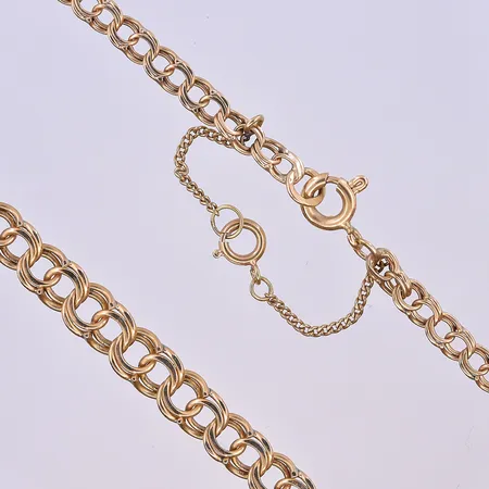 Collier Bismarck, doserad, bredd 4-6 mm, längd 43,3 cm, 18K. Vikt: 11,4 g