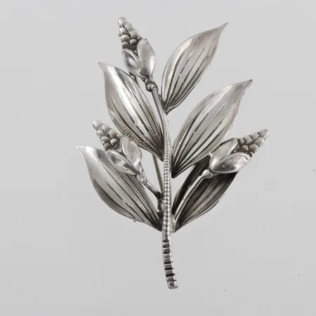 Brosch silver,Kaplan Stockholm,längd ca 6 cm. Vikt: 10,5 g