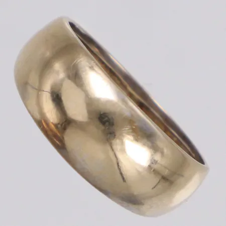 Ring, stl 16½, bredd 3,7-7,8mm, vitguld, i behov av rodiering, 18K  Vikt: 1,9 g