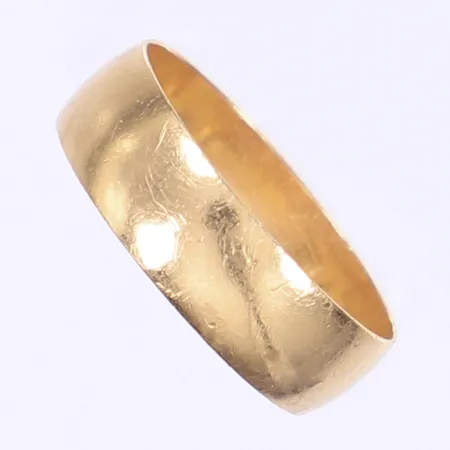 Ring slät stl 18¾ bredd 6mm 21K Vikt: 3,8 g