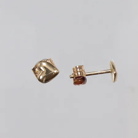 Ett par Örhängen "hjärtan" 5x4mm 18K Vikt: 0,5 g
