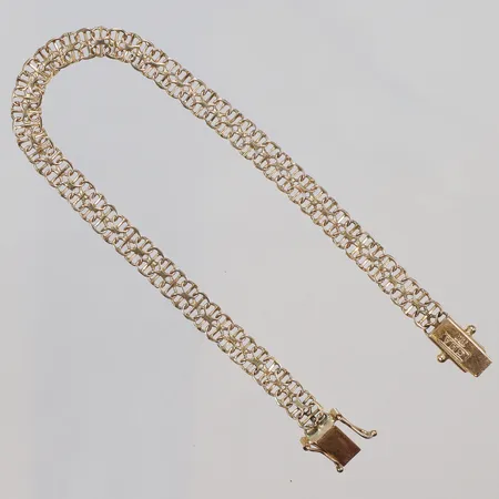 Armband X-länk, längd 19cm, bredd 5mm, 18K Vikt: 6,8 g