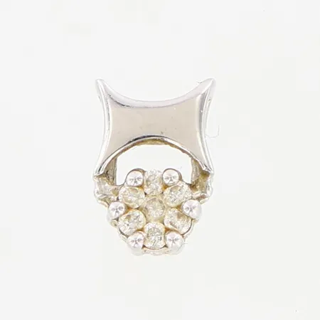 Hänge vitguld GHA med diamanter ca 0,07ct, ca 7mm, 18K Vikt: 0,5 g