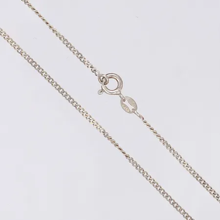 Halskedja pansarlänk längd 38cm bredd 1mm silver 925/1000 Vikt: 2,5 g