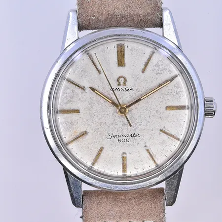 Herrur Omega Seamaster 500, automat, Ø35 mm, repig bak boett, stål.