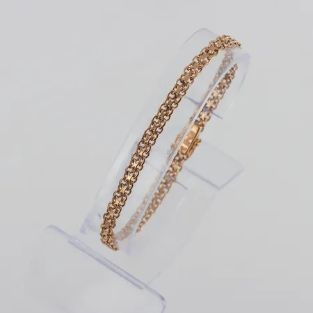 Armband 18k Bismarck,längd ca 19 cm,bredd 4.2 mm. Vikt: 6,8 g