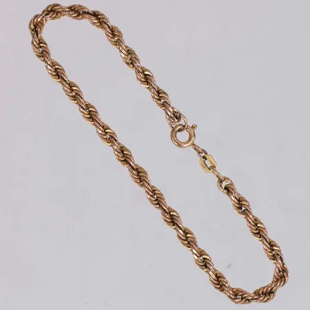 Armband Cordell, längd 18,5cm, bredd 3,7mm, bucklor, 9K Vikt: 1,9 g