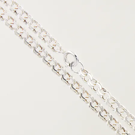 Collier Bismarck, längd: 70,5cm, bredd: 4,5mm, silver 925/1000 Vikt: 17 g