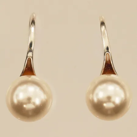 Ett par örhängen med imitations pärlor, längd 19,8mm, Ø8,2mm, 925/1000 silver  Vikt: 2,3 g