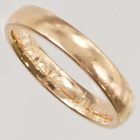 Ring Ø16½, bredd:3mm, graverad "Bästa jag har", 18K 4,2g.