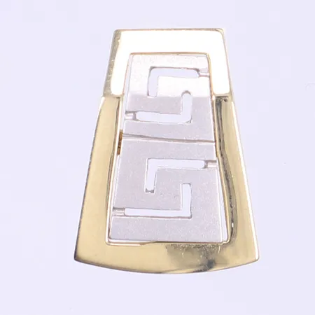 Hänge tvåfärgat 20x15mm 14K Vikt: 2,7 g