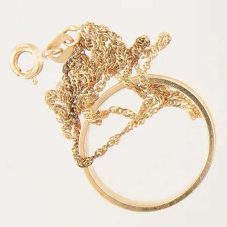 Diverse guldsmycken, defekt, 18K Vikt: 4 g