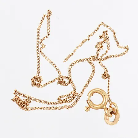 Kedja Pansar defekt, ca 24cm, bredd: 0,8mm, 18K Vikt: 1 g