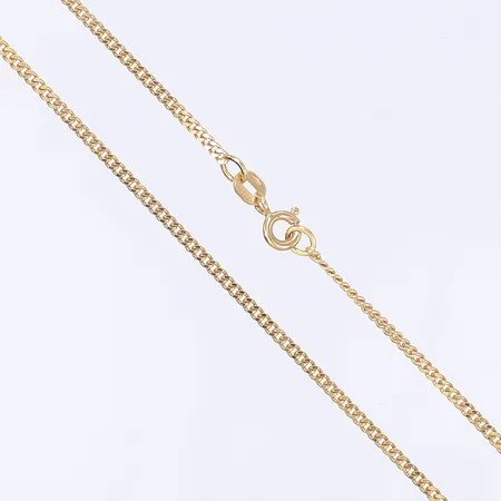 Halskedja pansarlänk GFAB längd 60cm bredd 1mm 18K Vikt: 6,9 g