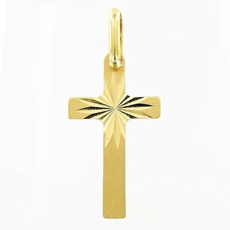 Hänge kors, 12x28mm, 18K Vikt: 1 g