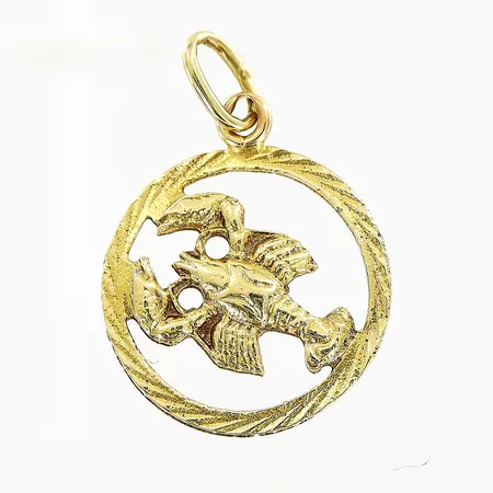 Hänge skorpion, 15x22mm, 18K Vikt: 1,1 g