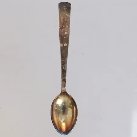 Kaffesked, längd 10,5cm, 830/1000 silver  Vikt: 12,6 g