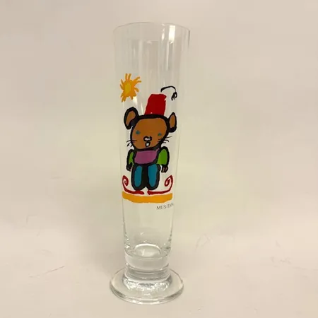 Ölglas, "MUS-TAFA", Design Lasse Åberg, Höjd 22,5cm 