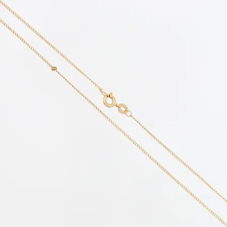 Kedja Pansar 45,5cm, bredd: 1mm, skevheter, 18K Vikt: 1,9 g