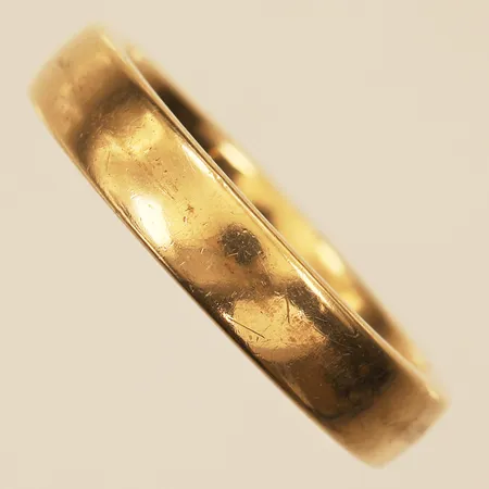 Ring slät, stl 20½, bredd 5mm, Schalins, 18K  Vikt: 10,8 g