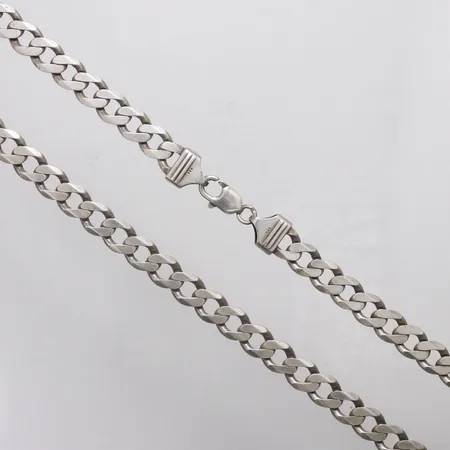 Kedja Pansar, 53cm, bredd 9,5mm, 925/1000 silver Vikt: 63,1 g