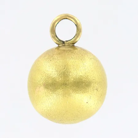 Hänge,  ca 17mm, matterad yta, 14K  Vikt: 2,9 g