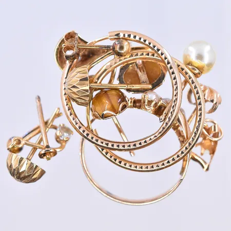 Diverse guld, 18K. Vikt: 6,5 g