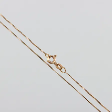 Collier 18k Pansar,längd ca 44 cm,bredd 0.8 mm. Vikt: 1,4 g