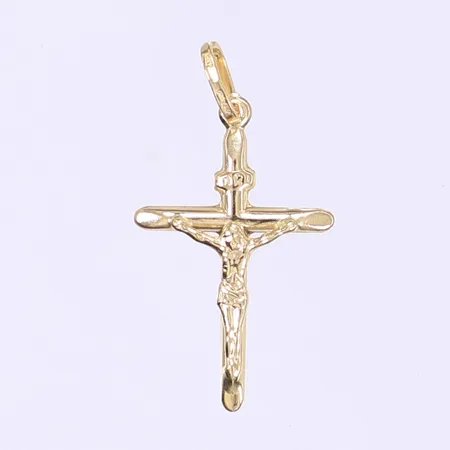 Hänge krucifix längd inkl ögla 30mm bredd 17mm 18K  Vikt: 0,8 g