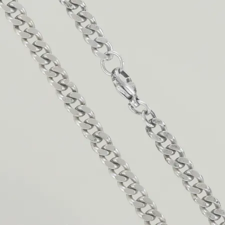 Halskedja pansar, längd 47 cm, bredd 5 mm, silver 925/1000 Vikt: 28,7 g