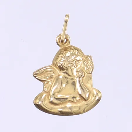 Hänge ängel längd inkl ögla 20mm bredd 12mm 18K  Vikt: 0,3 g