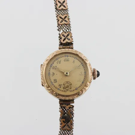 Damur 14k med metallband,diameter 21.3 mm,fungerar ej.