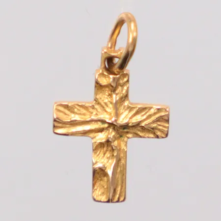 Hänge kors, längd 1,5cm, bredd 1cm, 14K. Vikt: 0,7 g
