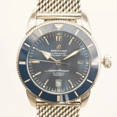 Herrur Breitling Superocean Heritage B20, Ø46mm, stål, automatisk, refnr: AB2020161C1A1, snr 5096442, länk med viklås, repor, certifikat Erikson Urhandel Sundbyberg, kvitto 2024-10-03, extra länkbit, etui